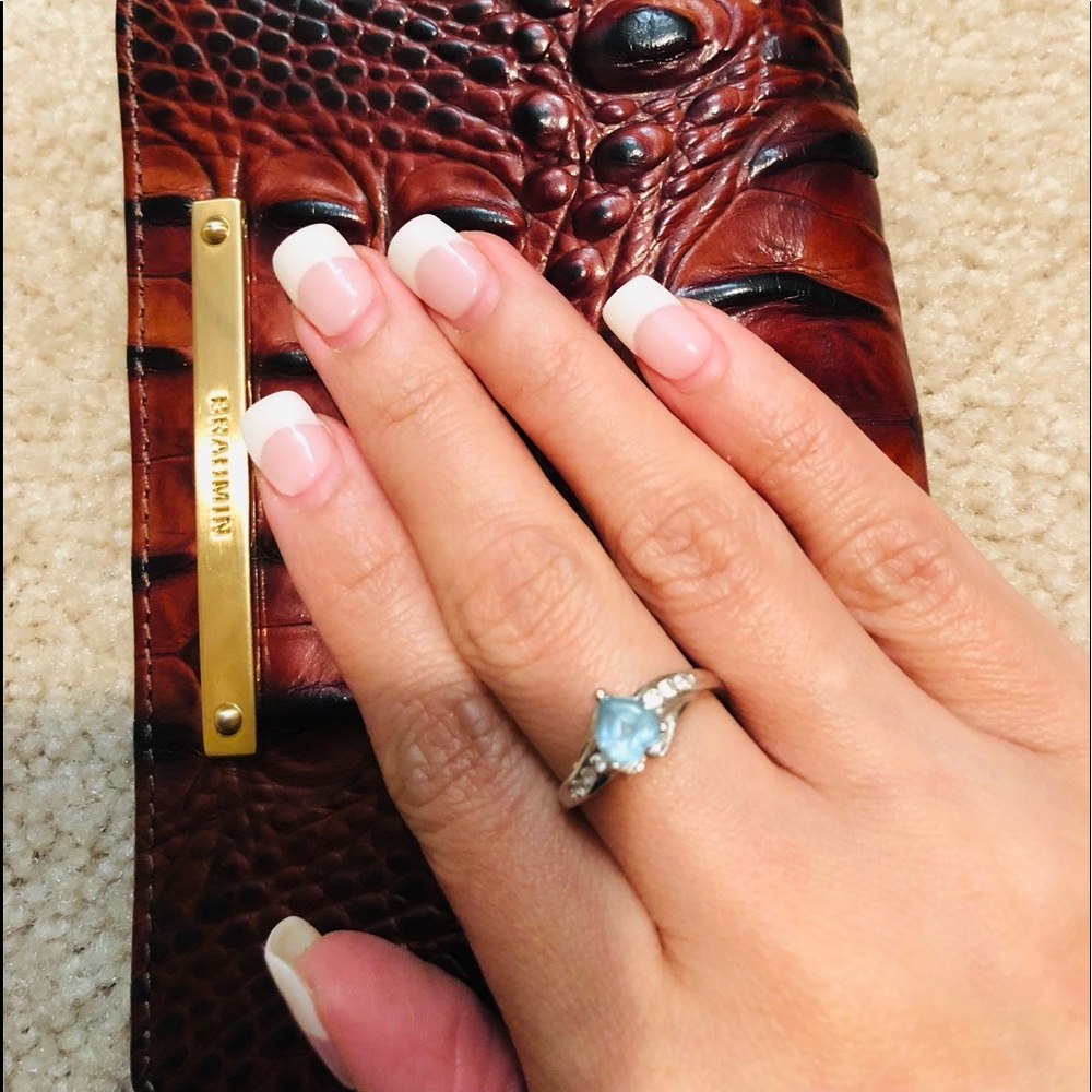 FIRM PRICE 10K WHITE GOLD WITH DIAMONDS SIZE 7